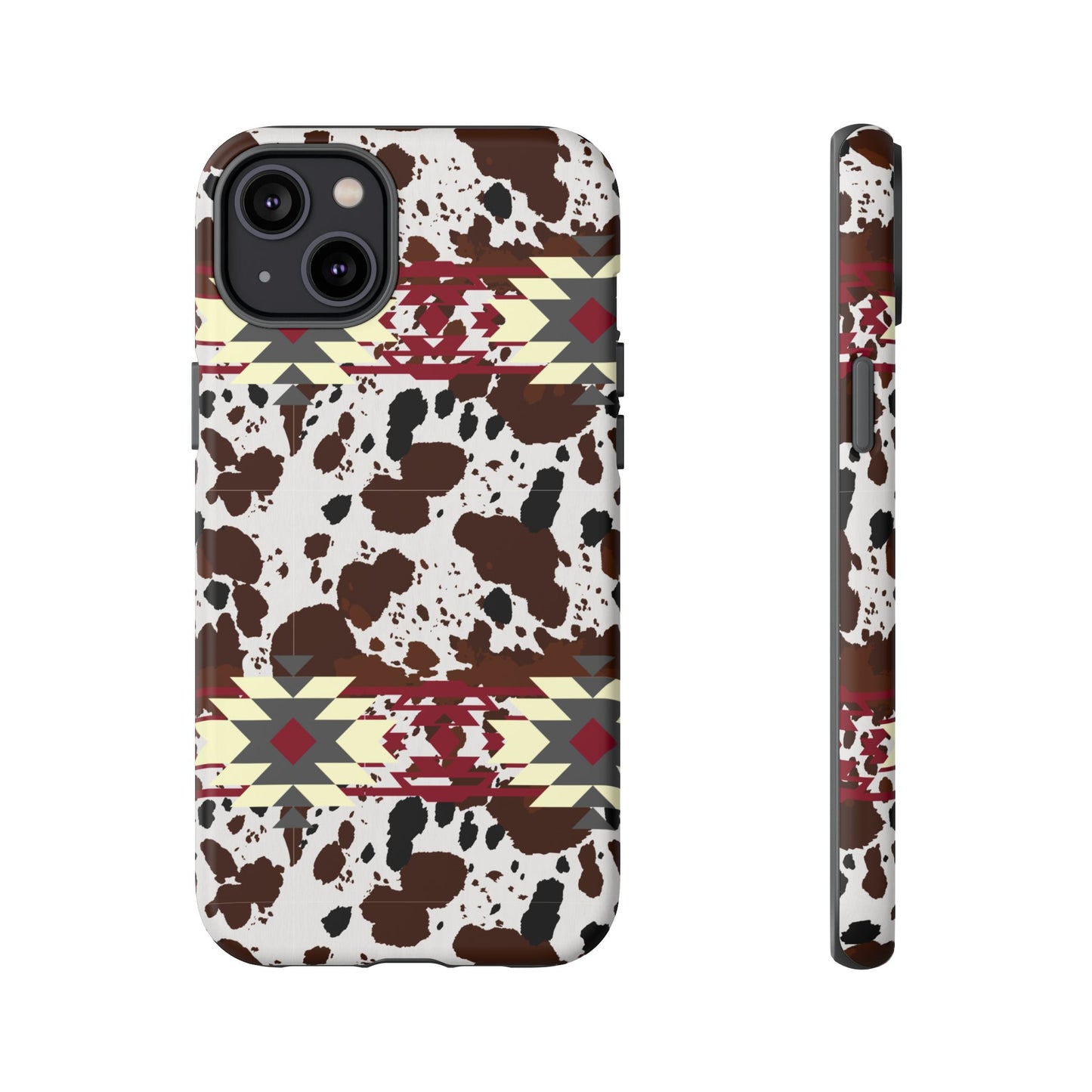 Cowboy Aztec Tough Phone Case, Western Western Style Rugged Phone Cover, Tribal Pattern Protective Phone Shell, Southwest Native American