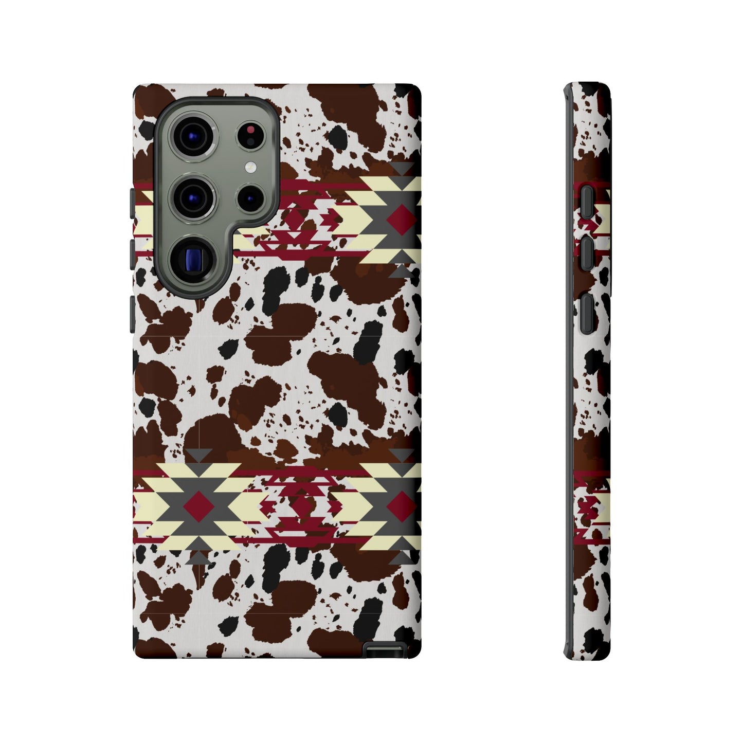 Cowboy Aztec Tough Phone Case, Western Western Style Rugged Phone Cover, Tribal Pattern Protective Phone Shell, Southwest Native American