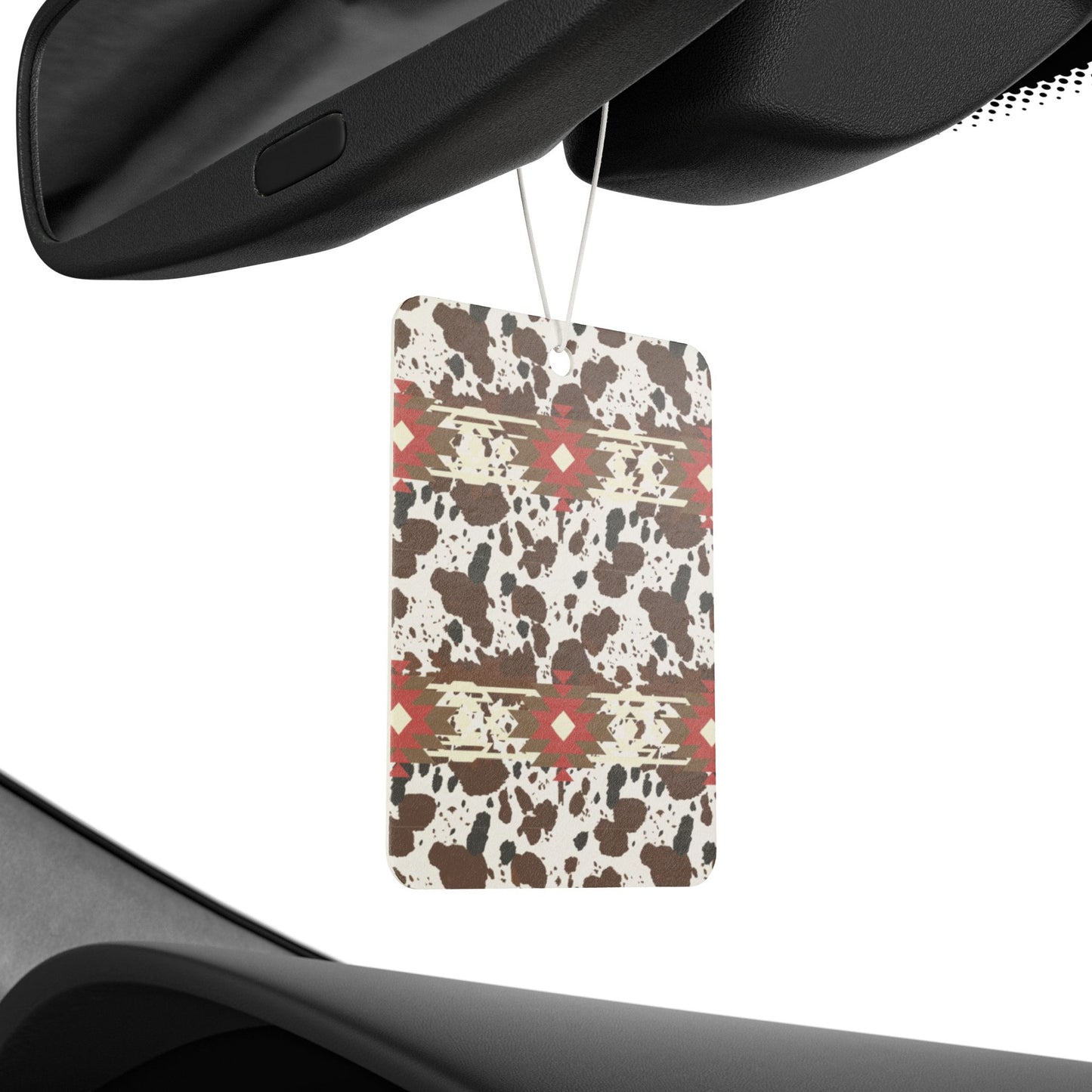 Aztec Cow Print Car Air Freshener Stylish and Long Lasting Fragrance for Your Ride