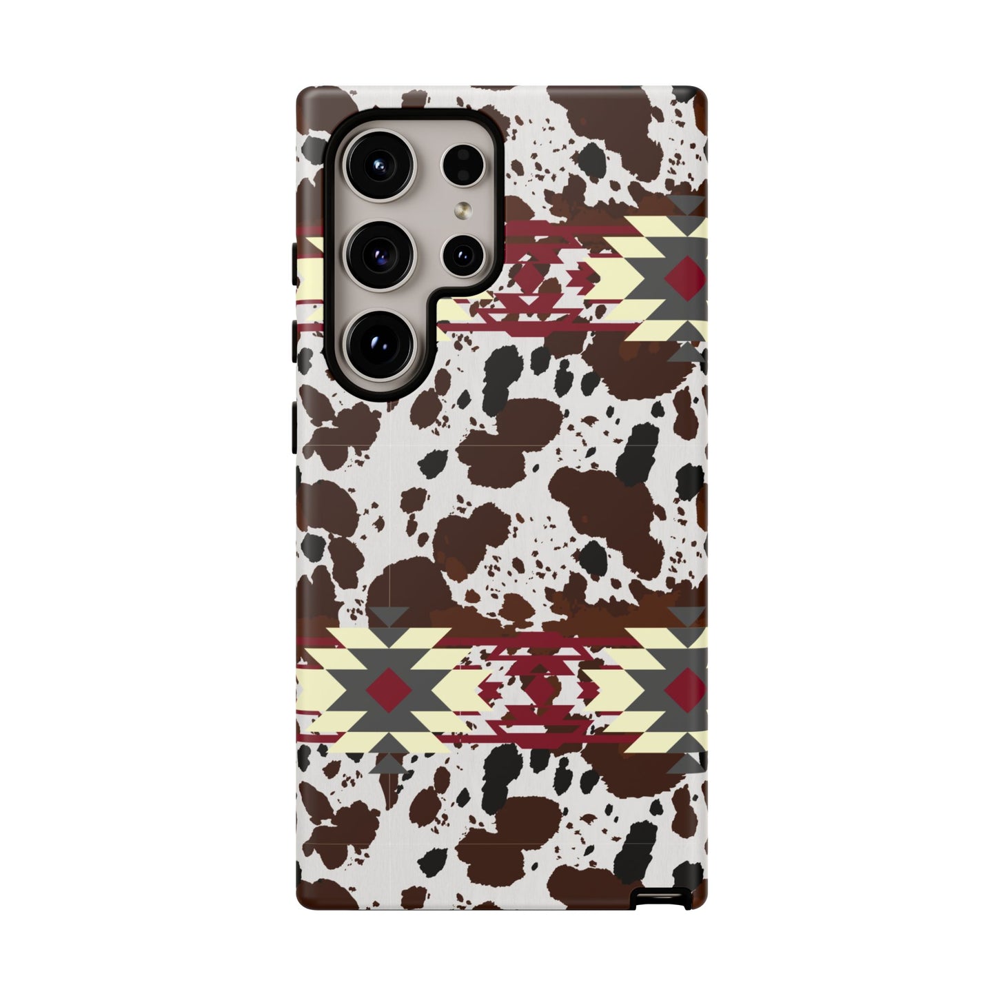 Cowboy Aztec Tough Phone Case, Western Western Style Rugged Phone Cover, Tribal Pattern Protective Phone Shell, Southwest Native American