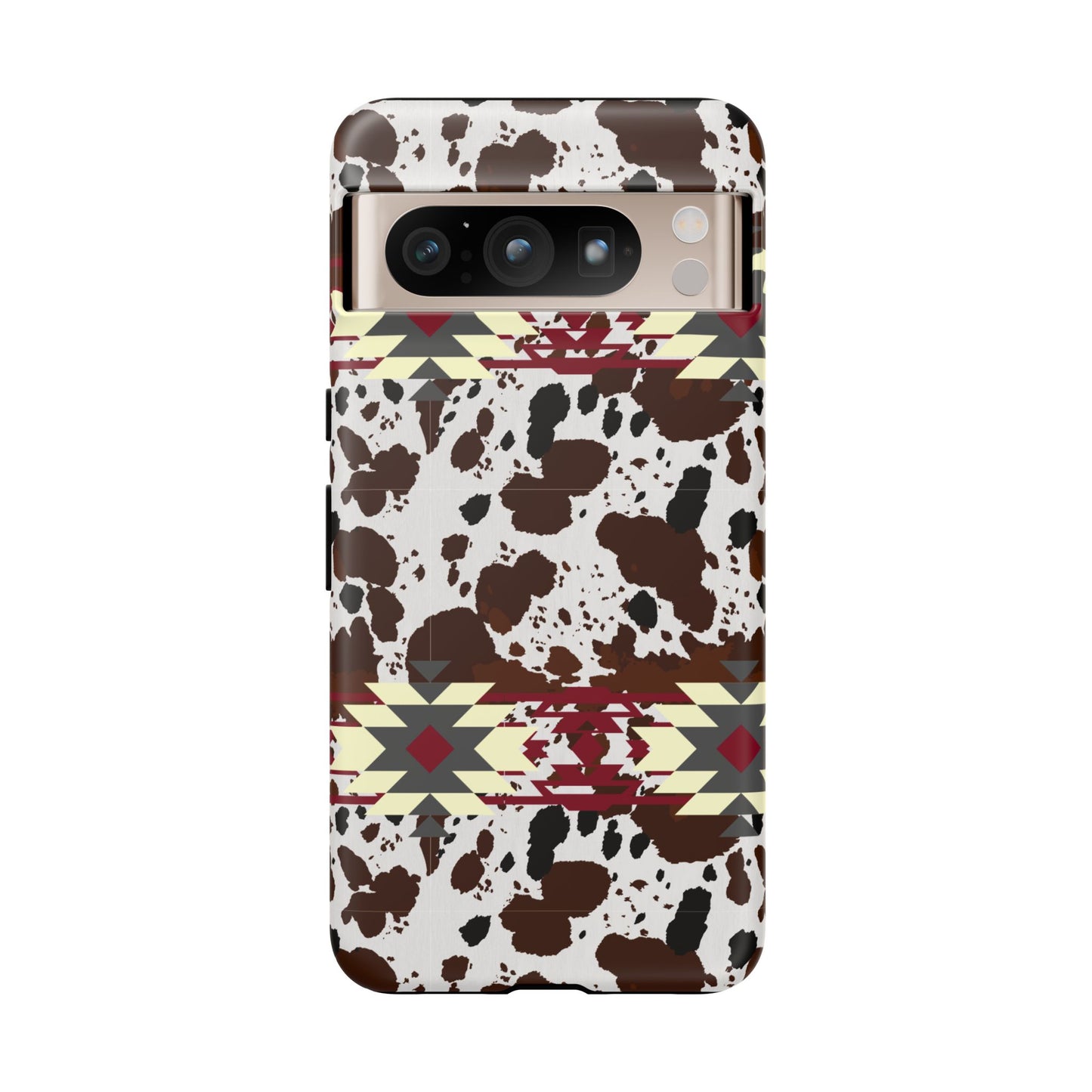 Cowboy Aztec Tough Phone Case, Western Western Style Rugged Phone Cover, Tribal Pattern Protective Phone Shell, Southwest Native American